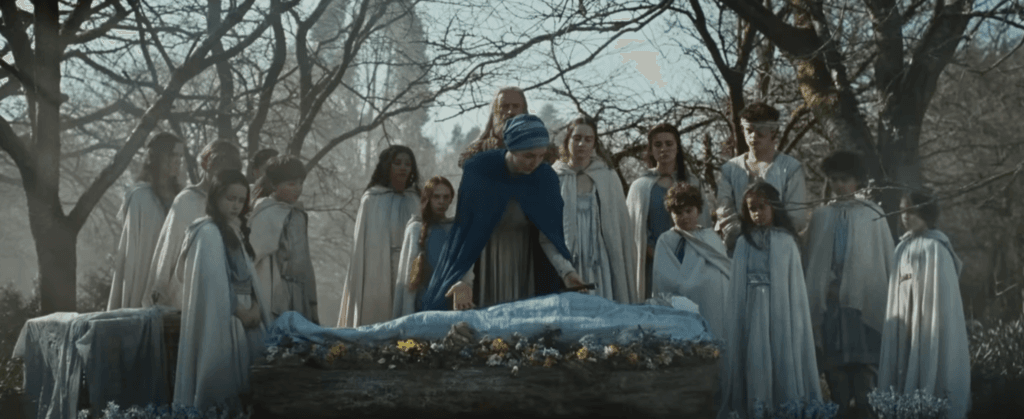 Little Margaret in The Death of Robin Hood (2026), a key character representing hope, renewal, and Robin Hood's legacy.