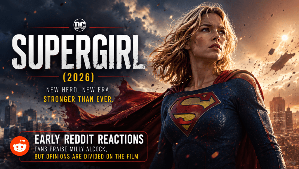 Supergirl (2026) Reddit Reactions featuring Milly Alcock